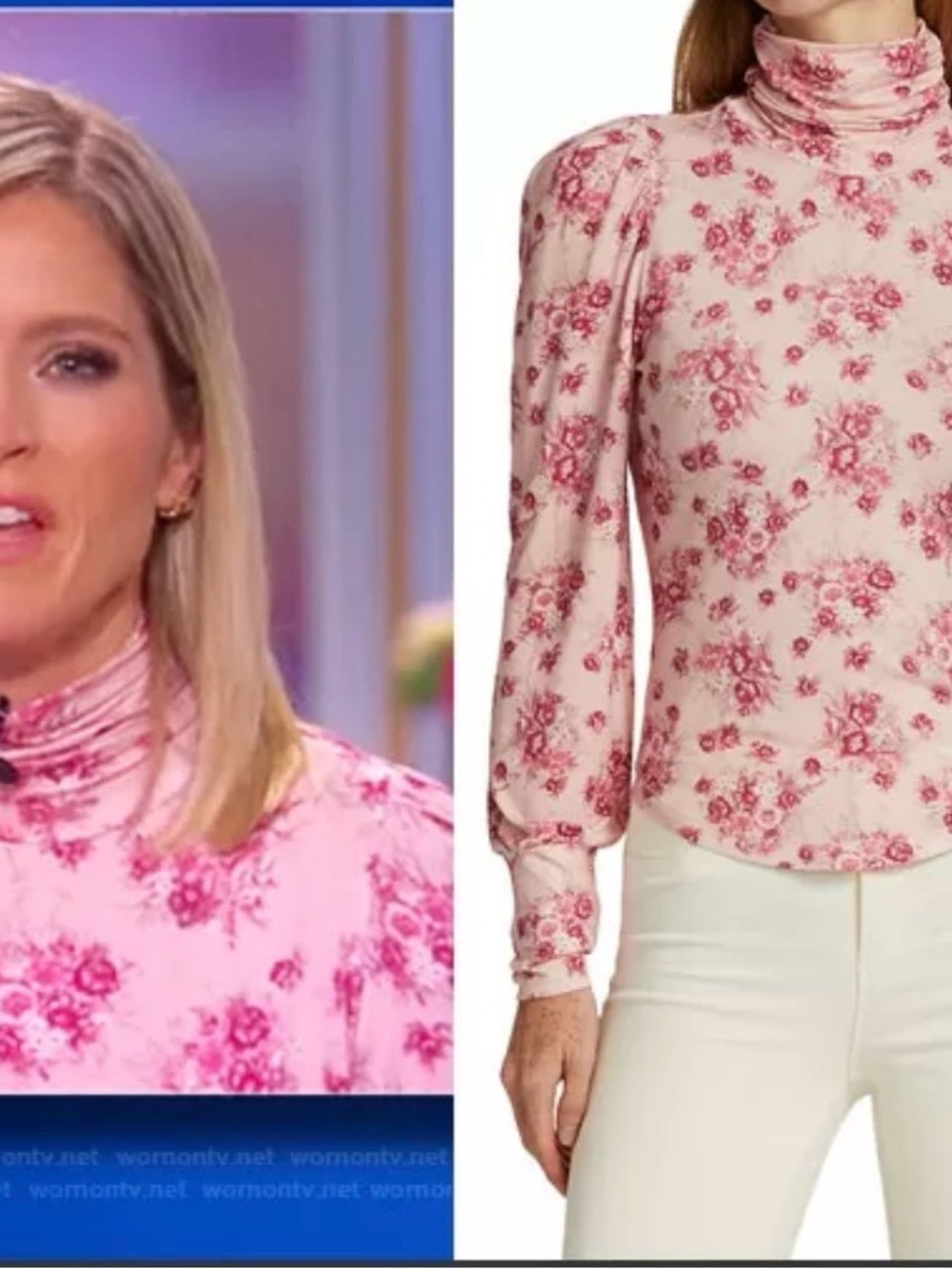 LoveShackFancy Vienna Floral Long Sleeve Shirt Coquette Girl Size S